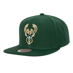 [A000022038] Gorra Mitchell & Ness NBA Milwaukee Bucks Team Ground 2.0 visera plana