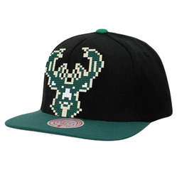 [A000022052] Gorra Mitchell & Ness NBA Millwaukee Bucks 8 Bit XL