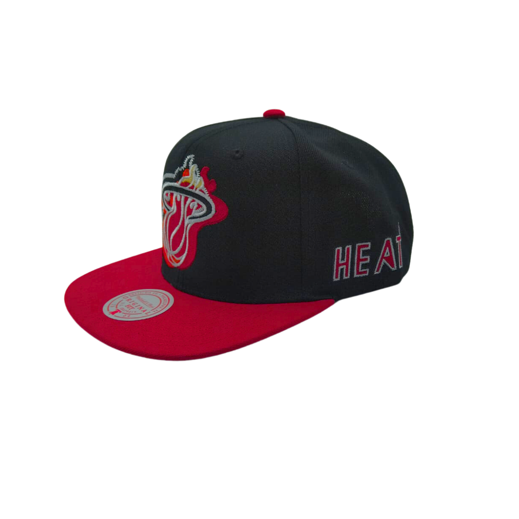 Gorra Mitchell & Ness NBA Miami Heat Logo Blur