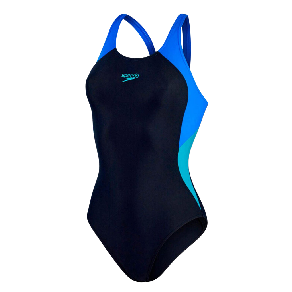 Traje de baño Speedo Colourblock Splice Muscleback mujer