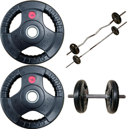 [A000024650] Par de discos estándar 1" recubiertos 2.5 kg Wod Pro