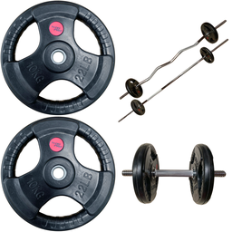 [A000024655] Par de discos estándar recubiertos 10 kg Wod Pro