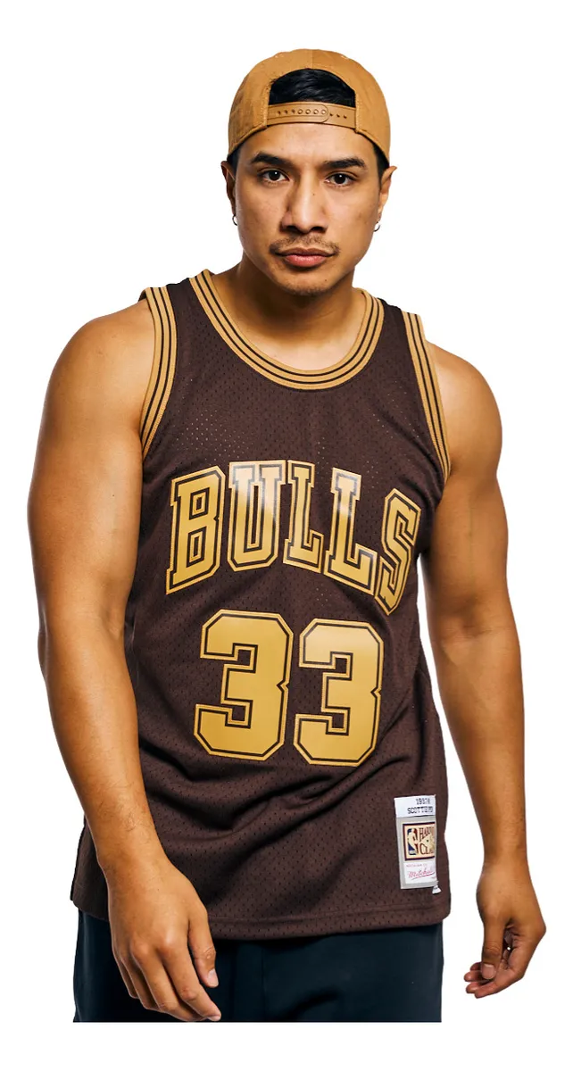 Jersey Mitchell Ness NBA Chicago Bulls Lux Brown Swingman 1997