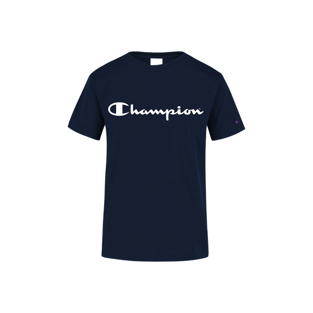 Playera Champion Scrip para niños