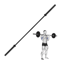 [A000027147] Barra Semi-olímpica IronFit 1.8m 11.8kg Negra