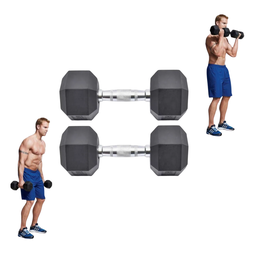 [A000027670] Par de Mancuernas Hexagonales IronFit 65 Lbs