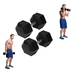 [A000027671] Par de Mancuernas Hexagonales IronFit 70 Lbs