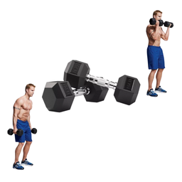 [A000027683] Par de Mancuernas Hexagonales IronFit 15 Lbs