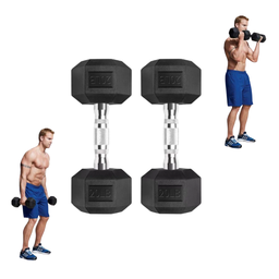 [A000027684] Par de Mancuernas Hexagonales IronFit 20 Lbs