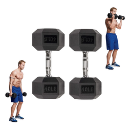 [A000027688] Par de Mancuernas Hexagonales IronFit 40 Lbs