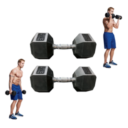 [A000027689] Par de Mancuernas Hexagonales IronFit 45 Lbs