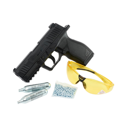 [A000027785] Pistola de CO2 Umarex MCP Calibre .177" 410fps con Lentes, 2 CO2, 250 BBs Natural Outdoors