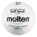 Balón de voleibol Molten IV48L No.4 piel natural
